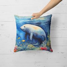 Load image into Gallery viewer, Manatee Throw Pillow