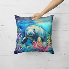 Load image into Gallery viewer, Manatee Throw Pillow