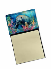 Load image into Gallery viewer, Manatee Sticky Note Holder- Refiilable Desk Accessory Note Pad