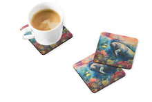 Load image into Gallery viewer, Manatee Coasters - Set of 4 Lightweight Foam, Absorbent Drink Coasters