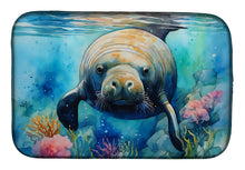 Load image into Gallery viewer, Manatee Dish Drying Mat