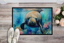 Load image into Gallery viewer, Manatee Doormat - Large 24x36 – Indoor/Outdoor Floor Mat with Artistic Flair