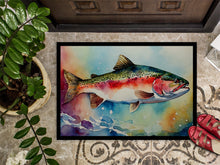 Load image into Gallery viewer, Rainbow Trout Doormat - Large 24x36 – Indoor/Outdoor Floor Mat with Artistic Flair