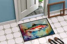 Load image into Gallery viewer, Rainbow Trout Doormat - Large 24x36 – Indoor/Outdoor Floor Mat with Artistic Flair