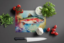 Load image into Gallery viewer, Rainbow Trout Glass Cutting Boards – Durable, Decorative Kitchen Art Large