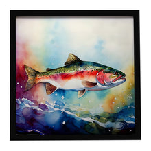 Load image into Gallery viewer, Rainbow Trout Framed Metal Print