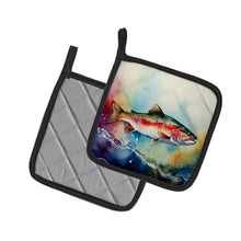 Load image into Gallery viewer, Rainbow Trout Pot Holders - Set of 2 Decorative Kitchen Helpers | Made in the USA