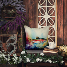 Load image into Gallery viewer, Rainbow Trout Throw Pillow