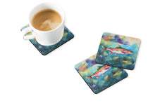 Load image into Gallery viewer, Rainbow Trout Coasters - Set of 4 Lightweight Foam, Absorbent Drink Coasters
