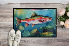 Load image into Gallery viewer, Rainbow Trout Doormat - Large 24x36 – Indoor/Outdoor Floor Mat with Artistic Flair