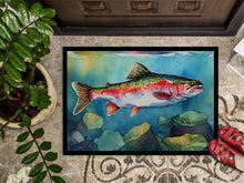 Load image into Gallery viewer, Rainbow Trout Doormat - Large 24x36 – Indoor/Outdoor Floor Mat with Artistic Flair