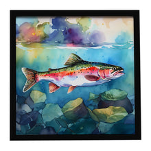 Load image into Gallery viewer, Rainbow Trout Framed Metal Print