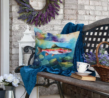 Load image into Gallery viewer, Rainbow Trout Throw Pillow