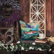 Load image into Gallery viewer, Rainbow Trout Throw Pillow