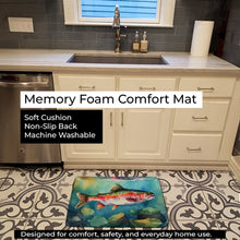 Load image into Gallery viewer, Rainbow Trout Memory Foam Kitchen Mat DAC2816RUG