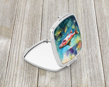 Load image into Gallery viewer, Rainbow Trout Compact Mirror – Stylish Purse Mirror with Artistic Covers