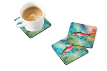 Load image into Gallery viewer, Salmon Coasters - Set of 4 Lightweight Foam, Absorbent Drink Coasters