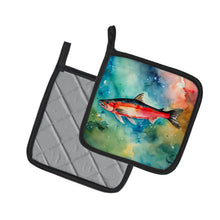 Load image into Gallery viewer, Salmon Pot Holders - Set of 2 Decorative Kitchen Helpers | Made in the USA