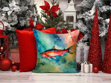 Load image into Gallery viewer, Salmon Throw Pillow - 14x14 Decorative Pillow – Art for Your Home &amp; Patio