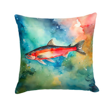Load image into Gallery viewer, Salmon Throw Pillow - 14x14 Decorative Pillow – Art for Your Home &amp; Patio