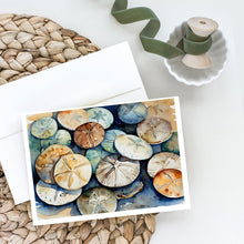 Load image into Gallery viewer, Sand Dollars Greeting Cards - Blank Note Cards – 8-Pack of Artist-Designed Cards with Envelopes