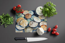 Load image into Gallery viewer, Sand Dollars Glass Cutting Boards – Durable, Decorative Kitchen Art Large