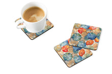 Load image into Gallery viewer, Sand Dollars Coasters - Set of 4 Lightweight Foam, Absorbent Drink Coasters