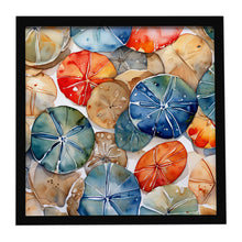 Load image into Gallery viewer, Sand Dollars Framed Metal Print