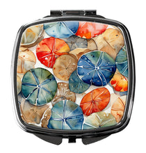 Load image into Gallery viewer, Sand Dollars Compact Mirror – Stylish Purse Mirror with Artistic Covers