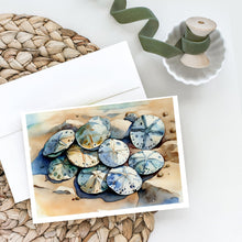 Load image into Gallery viewer, Sand Dollars Greeting Cards - Blank Note Cards – 8-Pack of Artist-Designed Cards with Envelopes