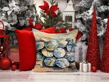 Load image into Gallery viewer, Sand Dollars Throw Pillow - 14x14 Decorative Pillow – Art for Your Home &amp; Patio