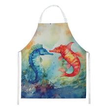 Load image into Gallery viewer, Seahorses Apron – Artist-Designed Kitchen, BBQ &amp; Craft Apron