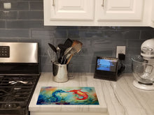Load image into Gallery viewer, Seahorses Glass Cutting Boards – Durable, Decorative Kitchen Art Large