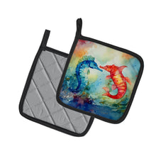 Load image into Gallery viewer, Seahorses Pot Holders - Set of 2 Decorative Kitchen Helpers | Made in the USA