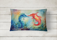 Load image into Gallery viewer, Seahorses Throw Pillow