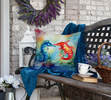Load image into Gallery viewer, Seahorses Throw Pillow