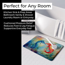 Load image into Gallery viewer, Seahorses Memory Foam Kitchen Mat