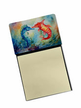 Load image into Gallery viewer, Seahorses Sticky Note Holder- Refiilable Desk Accessory Note Pad