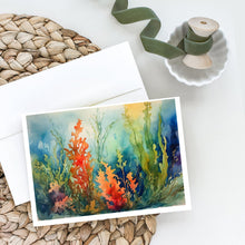Load image into Gallery viewer, Seaweed Greeting Cards - Blank Note Cards – 8-Pack of Artist-Designed Cards with Envelopes
