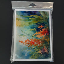 Load image into Gallery viewer, Seaweed Greeting Cards - Blank Note Cards – 8-Pack of Artist-Designed Cards with Envelopes