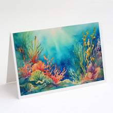 Load image into Gallery viewer, Seaweed Greeting Cards - Blank Note Cards – 8-Pack of Artist-Designed Cards with Envelopes