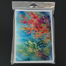 Load image into Gallery viewer, Seaweed Greeting Cards - Blank Note Cards – 8-Pack of Artist-Designed Cards with Envelopes