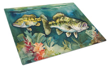 Load image into Gallery viewer, Smallmouth Bass Glass Cutting Boards – Durable, Decorative Kitchen Art Large