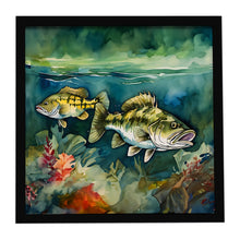 Load image into Gallery viewer, Smallmouth Bass Framed Metal Print