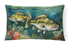 Load image into Gallery viewer, Smallmouth Bass Throw Pillow