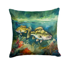 Load image into Gallery viewer, Smallmouth Bass Throw Pillow
