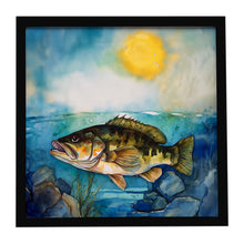 Load image into Gallery viewer, Smallmouth Bass Framed Metal Print