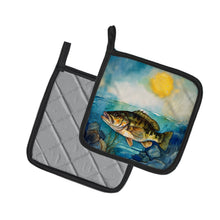 Load image into Gallery viewer, Smallmouth Bass Pot Holders - Set of 2 Decorative Kitchen Helpers | Made in the USA