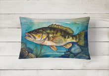 Load image into Gallery viewer, Smallmouth Bass Throw Pillow