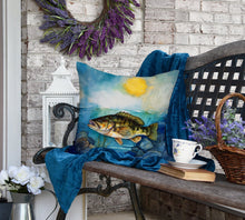 Load image into Gallery viewer, Smallmouth Bass Throw Pillow